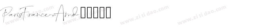 ParisFrance-oAmd字体转换