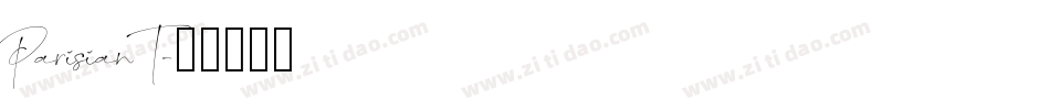 ParisianT字体转换