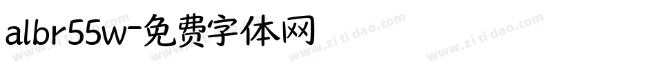 albr55w字体转换