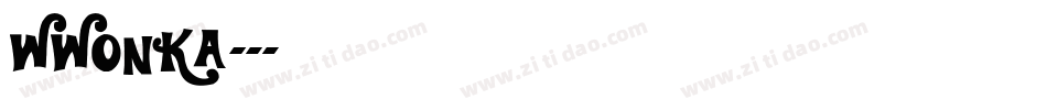 wwonka字体转换