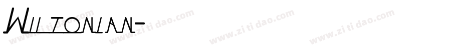 Wiltonian字体转换