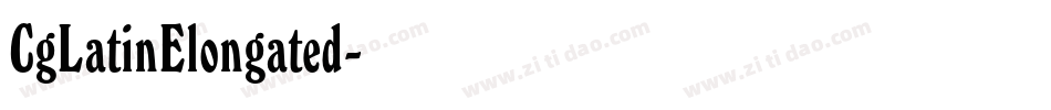 CgLatinElongated字体转换