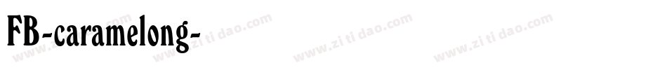 FB-caramelong字体转换