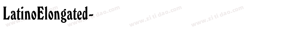 LatinoElongated字体转换