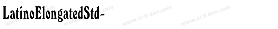 LatinoElongatedStd字体转换