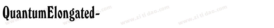 QuantumElongated字体转换