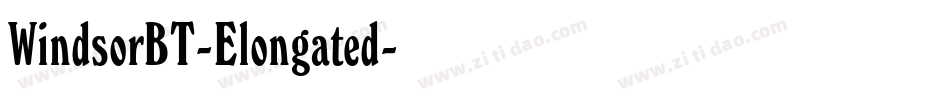 WindsorBT-Elongated字体转换