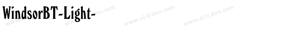 WindsorBT-Light字体转换