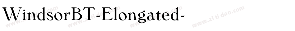 WindsorBT-Elongated字体转换