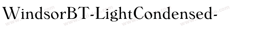 WindsorBT-LightCondensed字体转换
