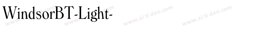WindsorBT-Light字体转换