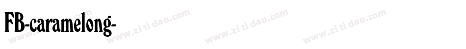 FB-caramelong字体转换
