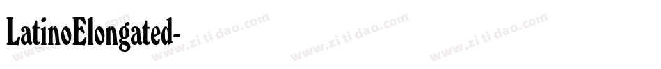 LatinoElongated字体转换
