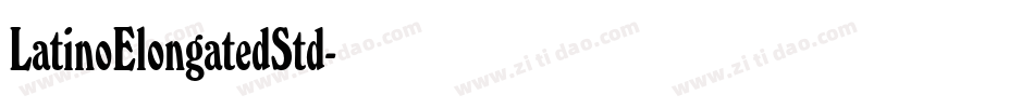 LatinoElongatedStd字体转换