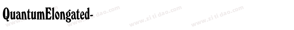 QuantumElongated字体转换