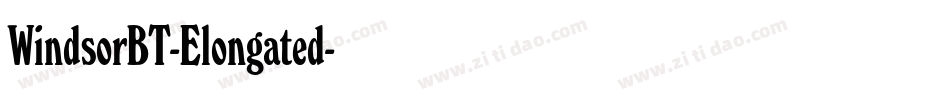 WindsorBT-Elongated字体转换