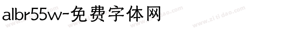 albr55w字体转换