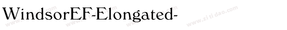 WindsorEF-Elongated字体转换