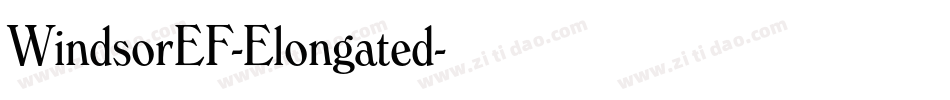 WindsorEF-Elongated字体转换