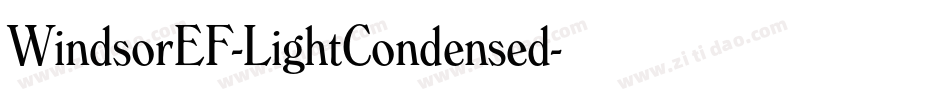 WindsorEF-LightCondensed字体转换
