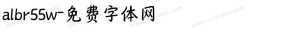 albr55w字体转换