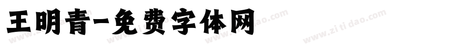 王明青字体转换