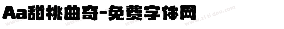 Aa甜桃曲奇字体转换