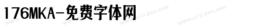 176MKA字体转换