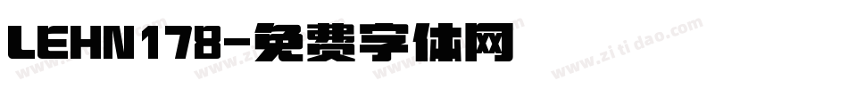 LEHN178字体转换