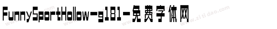 FunnySportHollow-g181字体转换
