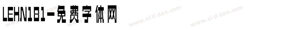LEHN181字体转换