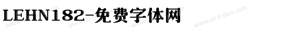 LEHN182字体转换