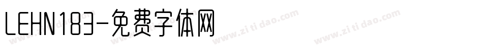 LEHN183字体转换
