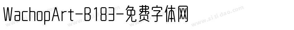WachopArt-B183字体转换