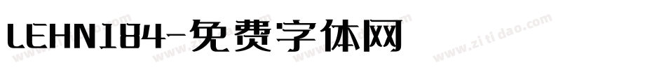 LEHN184字体转换