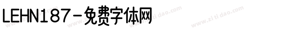 LEHN187字体转换