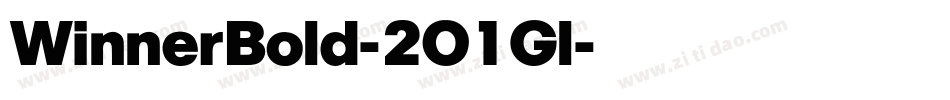WinnerBold-2O1Gl字体转换