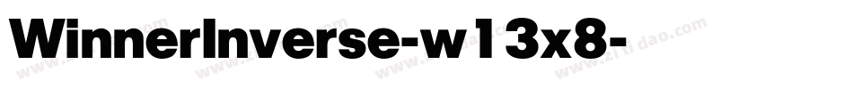 WinnerInverse-w13x8字体转换