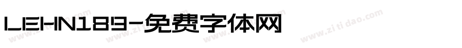 LEHN189字体转换