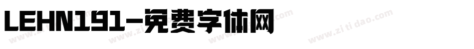 LEHN191字体转换