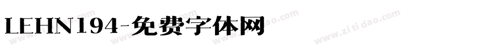 LEHN194字体转换
