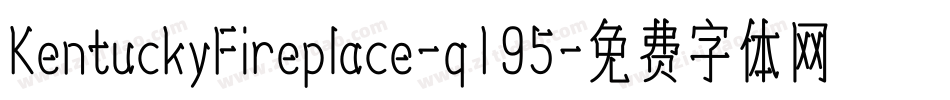 KentuckyFireplace-q195字体转换