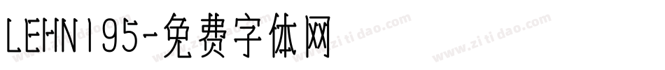 LEHN195字体转换