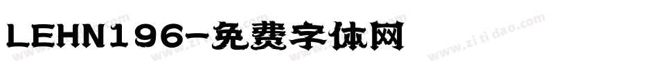 LEHN196字体转换