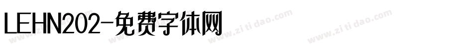 LEHN202字体转换