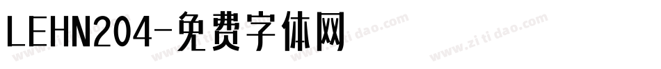 LEHN204字体转换