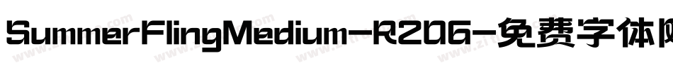 SummerFlingMedium-R206字体转换