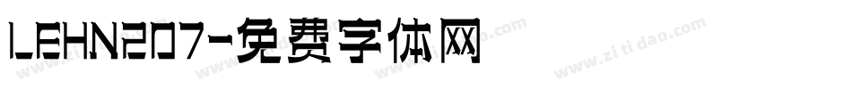 LEHN207字体转换