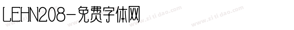 LEHN208字体转换