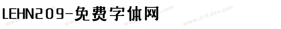 LEHN209字体转换